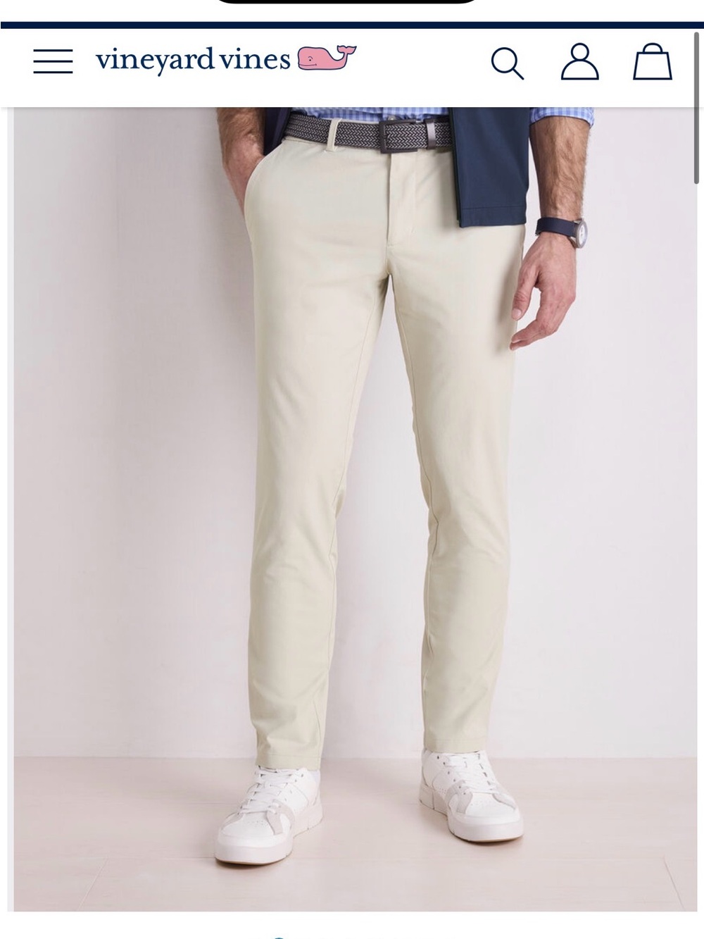 Vineyard Vines Men's Performance On-The-Go Pants — Stone 28x30